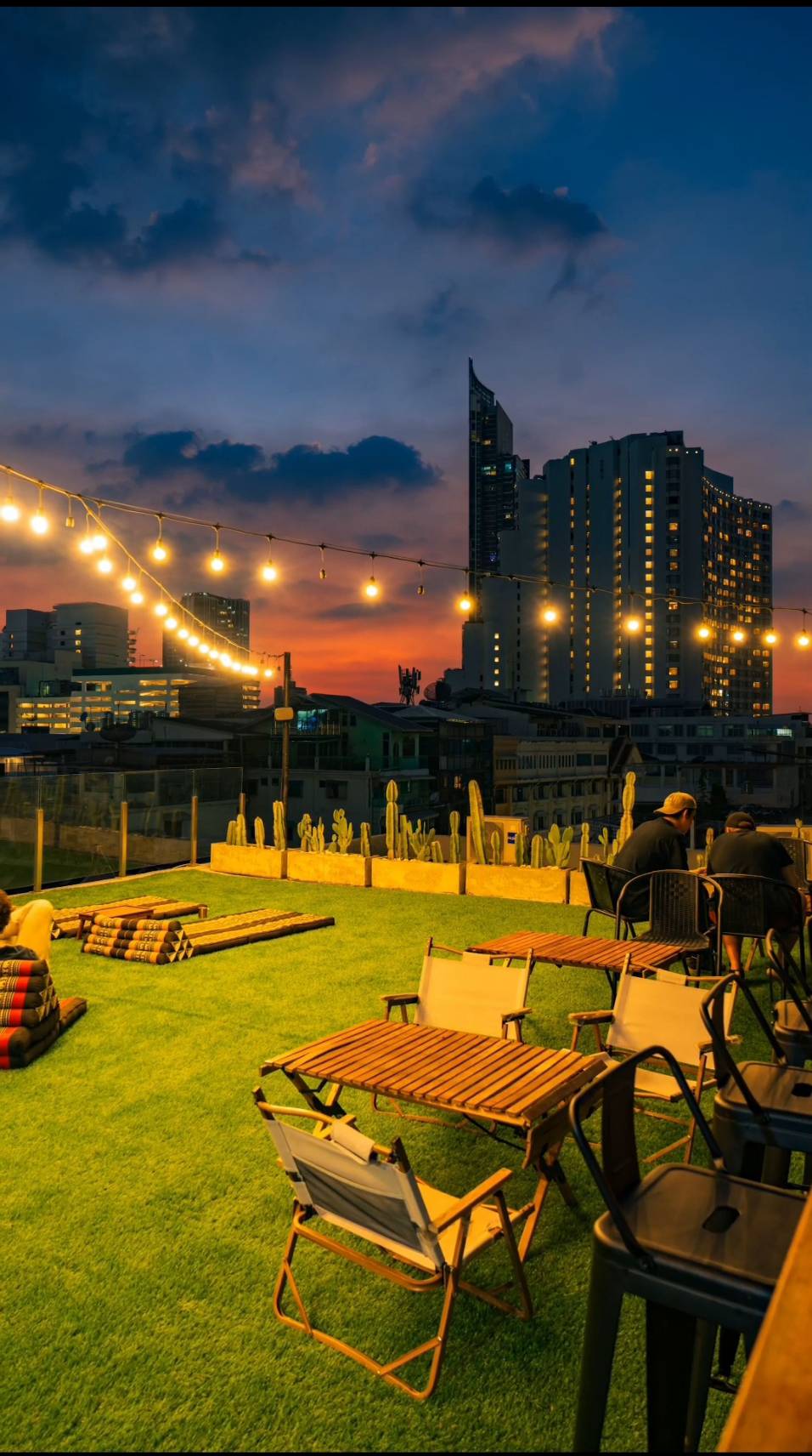 Rooftop sunset